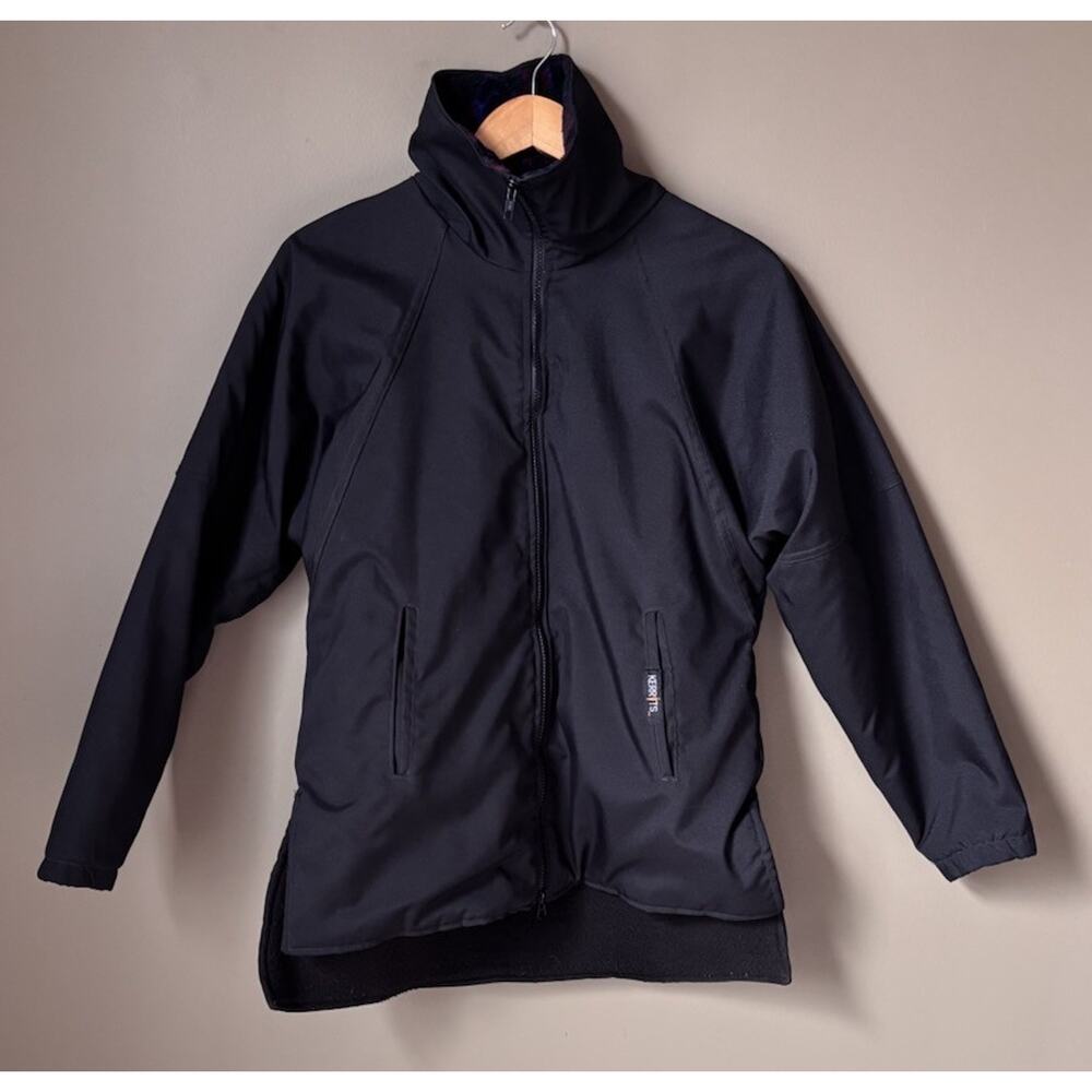 Kerrits S Black Riding Jacket Equestrian Fleeced Lined Funnel Neck USA MADE - Picture 1 of 7